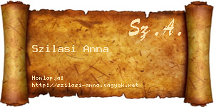 Szilasi Anna névjegykártya
